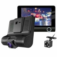 4" Car DVR Front and Rearview Video Dual Lens...