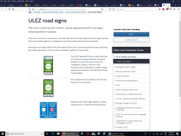 ULEZ SIGN POST